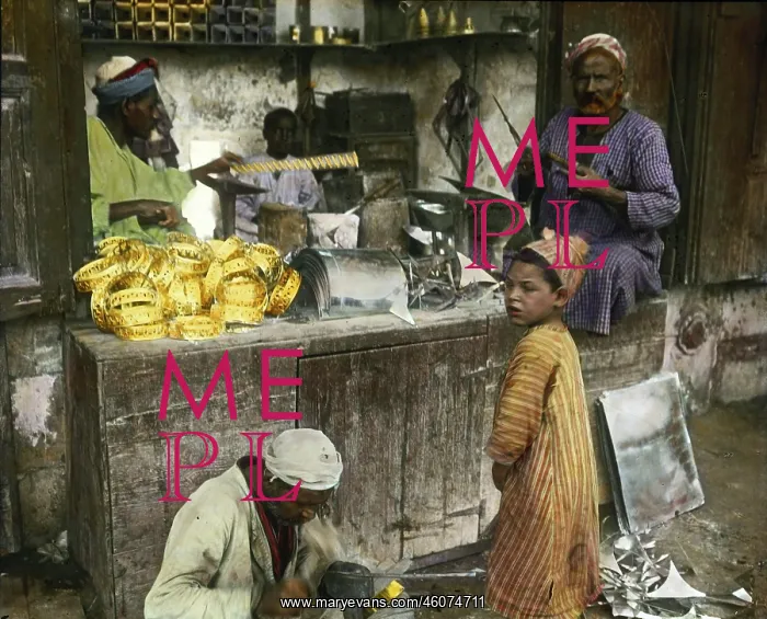 : Men producing lanterns : Men producing lanterns