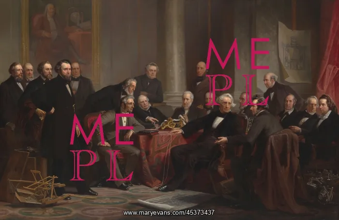 : MEN OF PROGRESS, by Christian Schussele, 1862 : MEN OF PROGRESS, by Christian Schussele, 1862