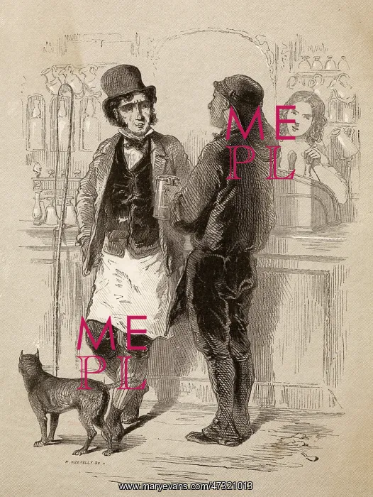 : TWO MEN IN A PUB 1848 : TWO MEN IN A PUB 1848