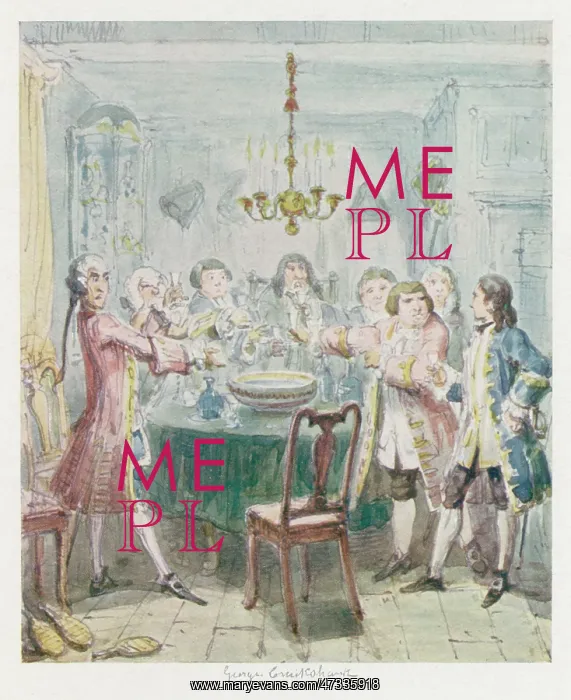 : MEN AROUND PUNCH BOWL : MEN AROUND PUNCH BOWL