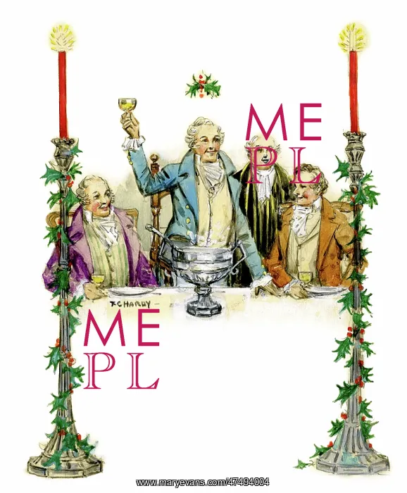  : Four men with punch bowl, one raising his glass