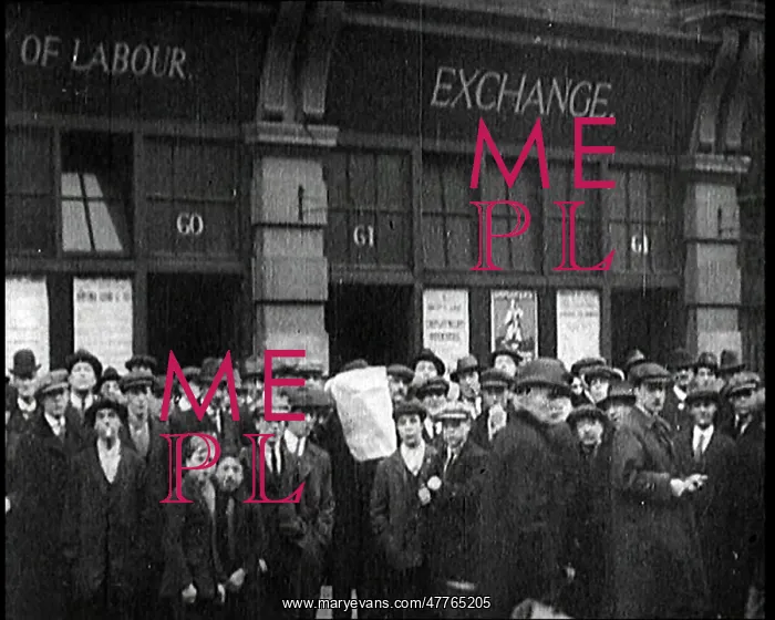 : Men Queueing at the Labour Exchange : Men Queueing at the Labour Exchange