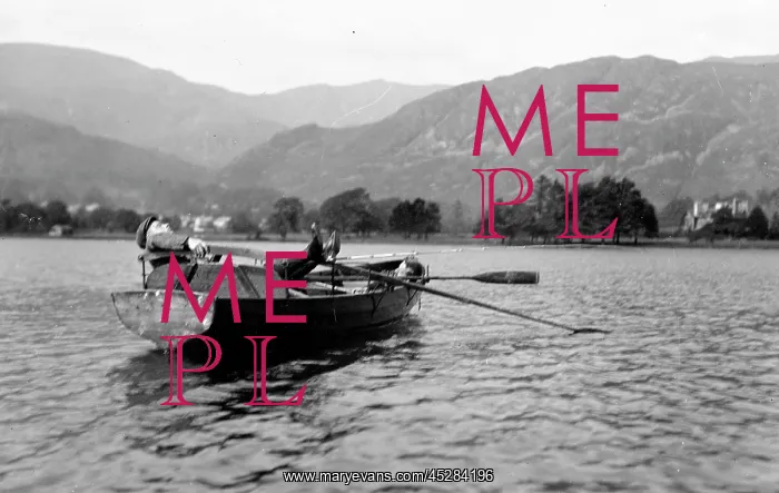 : Two men in rowing boat, Coniston : Two men in rowing boat, Coniston