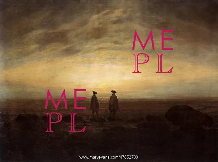: Two Men by the Sea, by Caspar David Friedrich : Two Men by the Sea, by Caspar David Friedrich