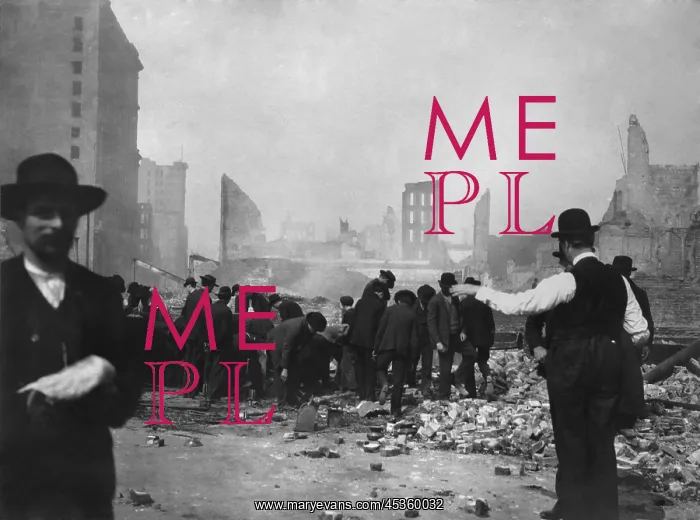 : Men search the rubble of a store, after the April : Men search the rubble of a store, after the April