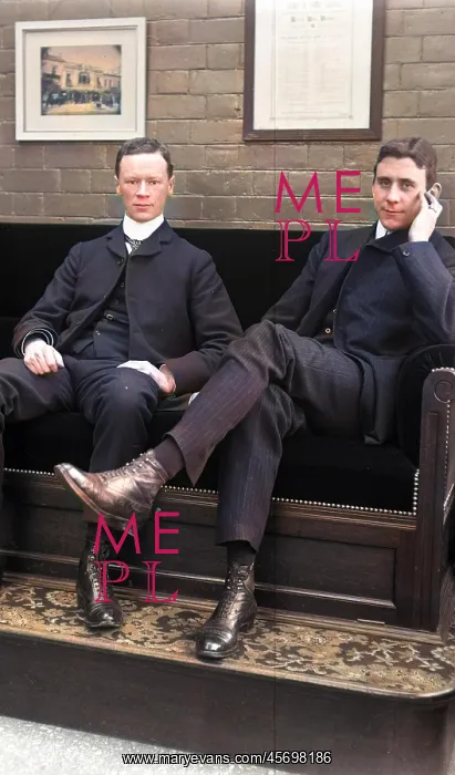  : Two men on a seat