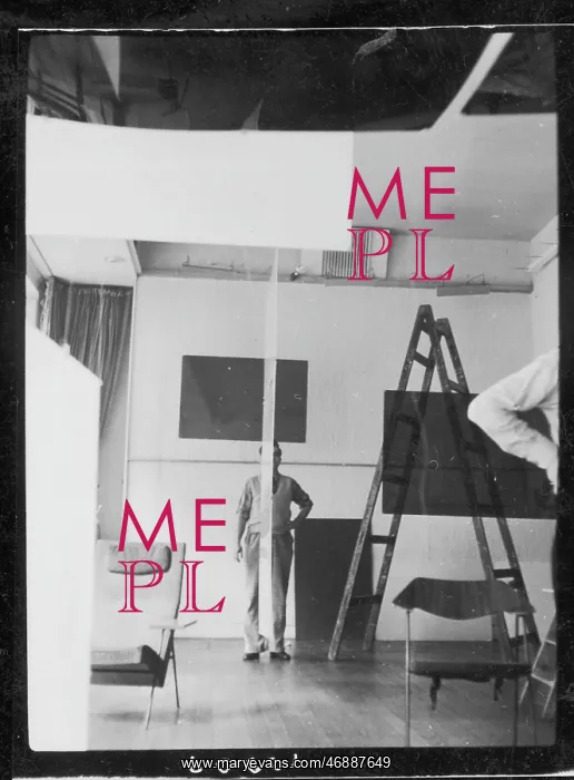: Men setting up an exhibition, ICA, London : Men setting up an exhibition, ICA, London