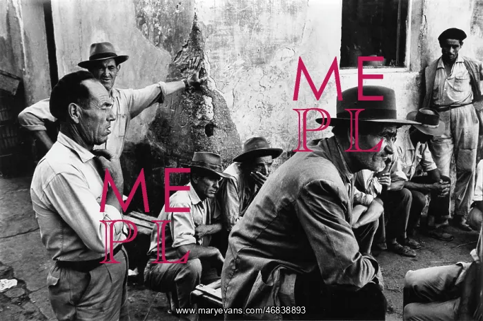 : Men in the street at Almunecar, Spain : Men in the street at Almunecar, Spain