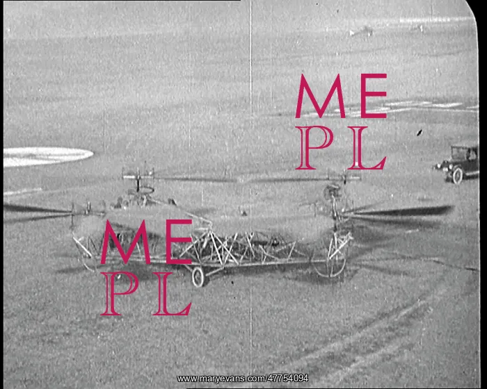 : Men Testing Early Helicopter Style Contraptions : Men Testing Early Helicopter Style Contraptions