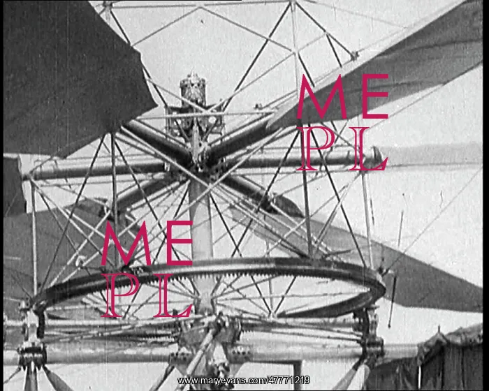 : Men Testing Early Helicopter Style Contraptions : Men Testing Early Helicopter Style Contraptions
