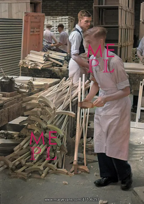 : Men in a timber workshop : Men in a timber workshop