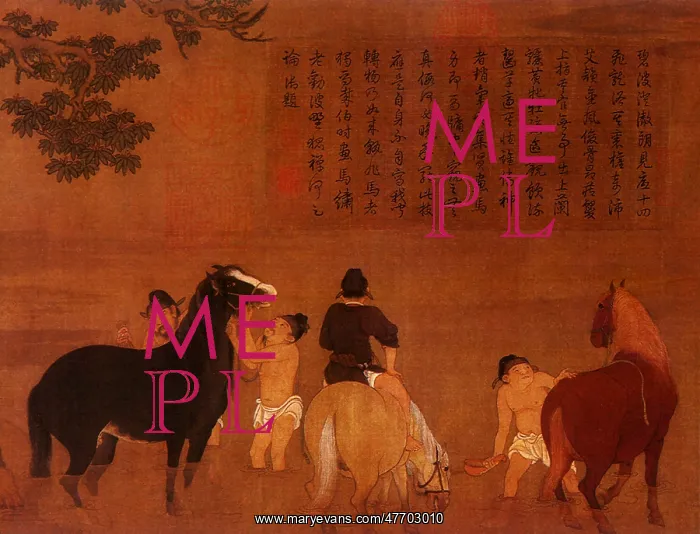  : Men Washing Horses