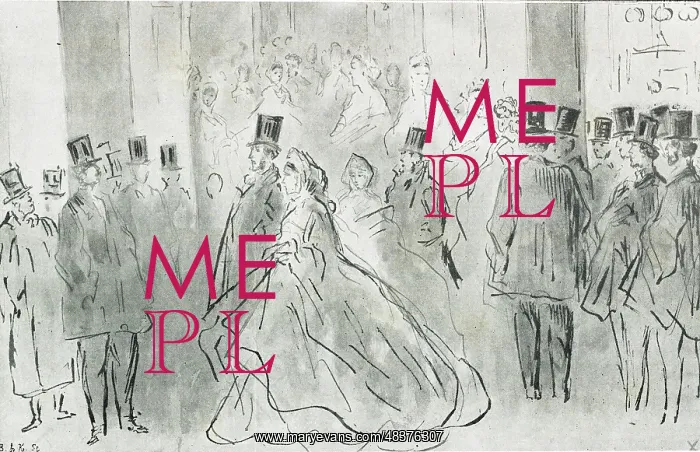  : Men and women coming out of the opera, Paris