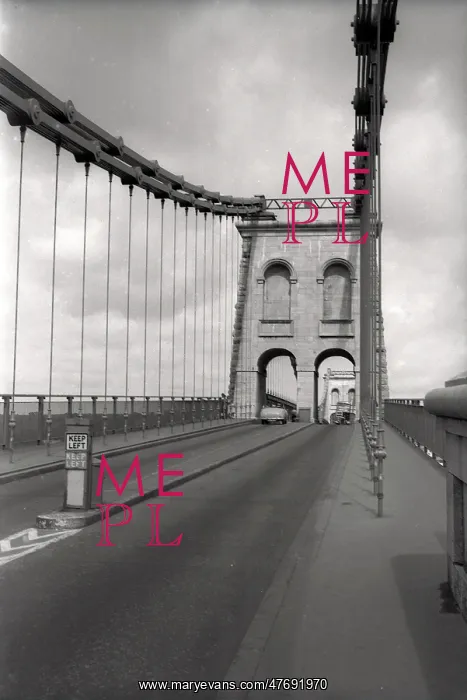 : The Menai Suspension Bridge built in 1826 by Thomas Telford : The Menai Suspension Bridge built in 1826 by Thomas Telford