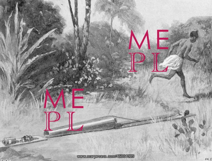 : Mendi Expedition. The native method of firing a cannon : Mendi Expedition. The native method of firing a cannon