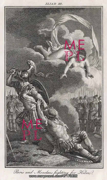 : MENELAUS FIGHTS PARIS : MENELAUS FIGHTS PARIS