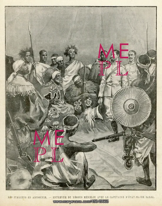 : MENELIK & SALSA / 1896 : MENELIK & SALSA / 1896