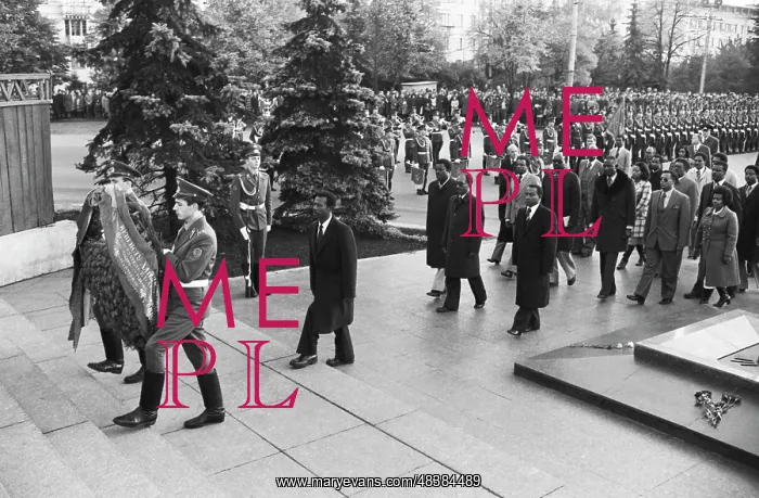 : Mengistu Haile Mariam visits USSR : Mengistu Haile Mariam visits USSR