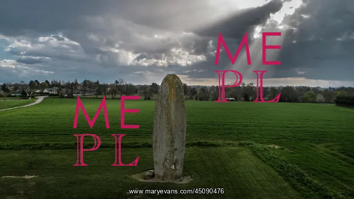 : Menhir de Champ-Dolent, Dol-de-Bretagne, Brittany, France : Menhir de Champ-Dolent, Dol-de-Bretagne, Brittany, France