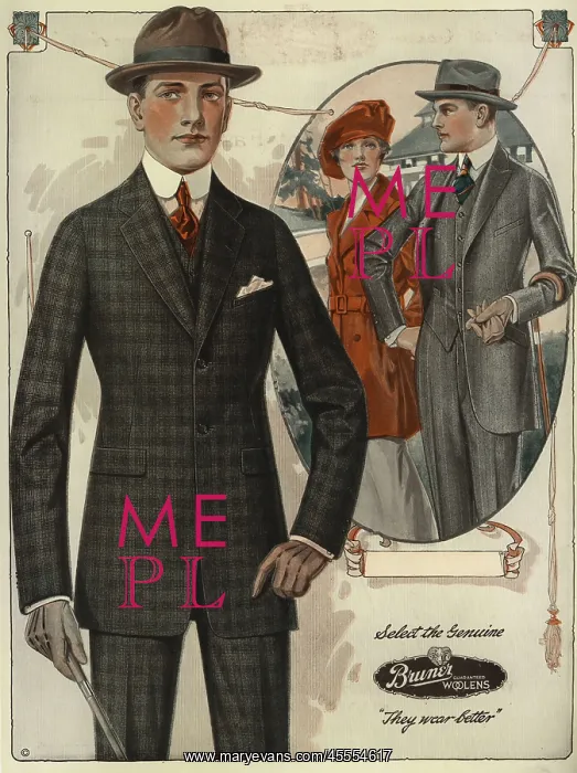 : Men's conservative single-breasted suits from the 1920s : Men's conservative single-breasted suits from the 1920s