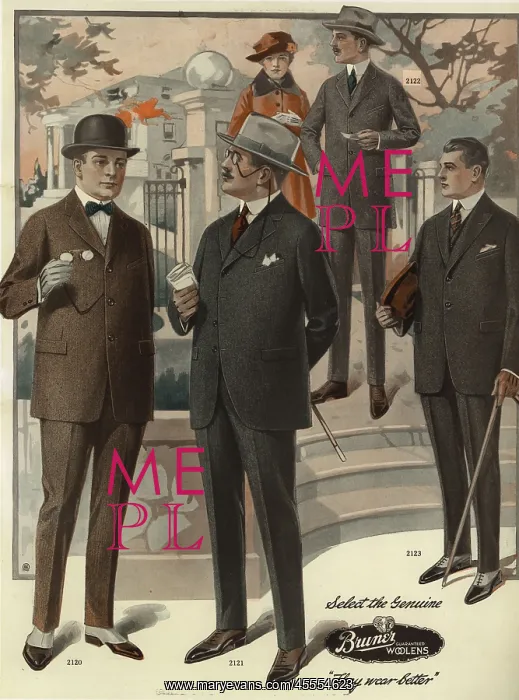 : Men's conservative single-breasted suits from the 1920s : Men's conservative single-breasted suits from the 1920s