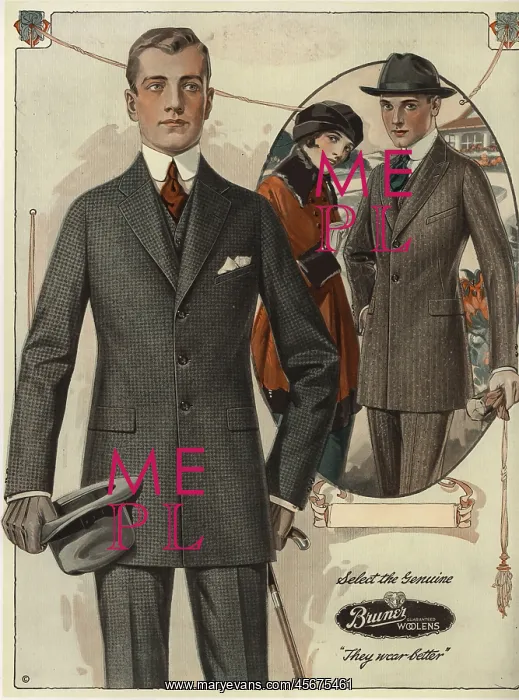 : Men's conservative single-breasted suits from the 1920s : Men's conservative single-breasted suits from the 1920s