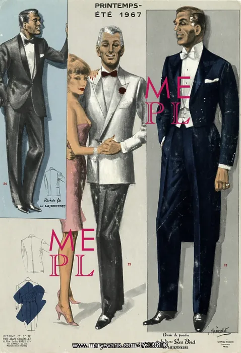 : Men's evening dress 1967 : Men's evening dress 1967