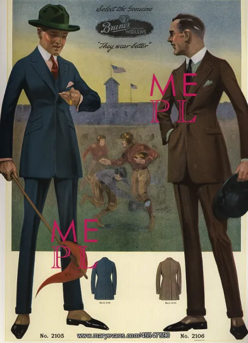 : Men's single-breasted suits from the 1920s : Men's single-breasted suits from the 1920s