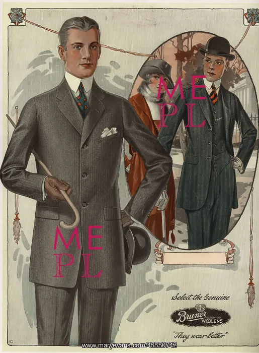 : Men's single-breasted suits from the 1920s : Men's single-breasted suits from the 1920s