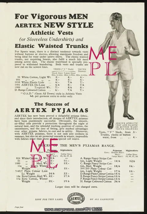 : MEN'S VEST AND DRAWERS : MEN'S VEST AND DRAWERS