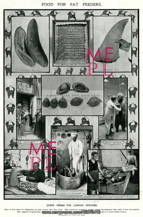 : Menu for London epicures 1906 : Menu for London epicures 1906