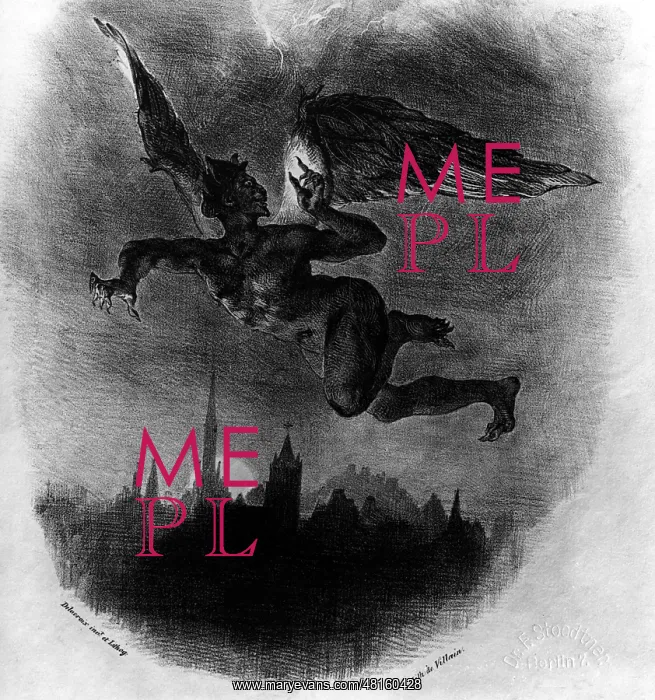 : Mephistopheles in the air by Delacroix : Mephistopheles in the air by Delacroix