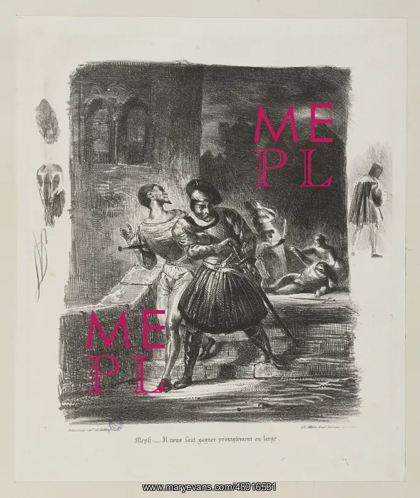 : Mephistopheles and Faust : Mephistopheles and Faust