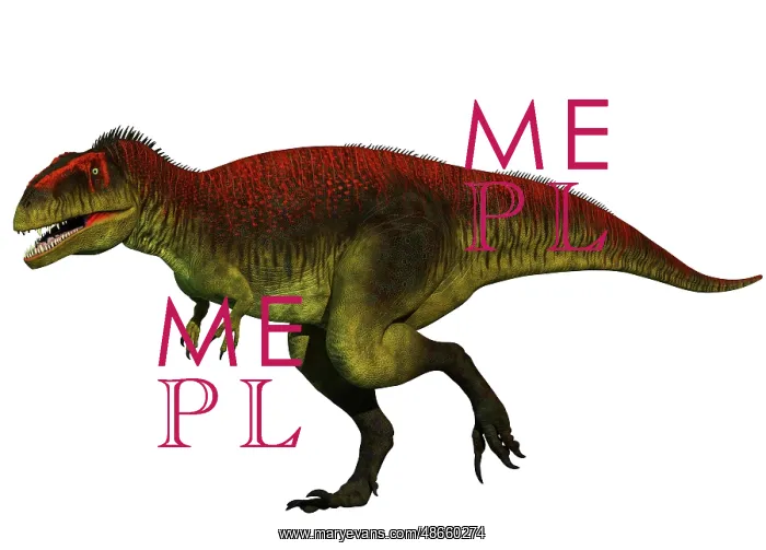 : Meraxes gigas dinosaur, side view on white background : Meraxes gigas dinosaur, side view on white background