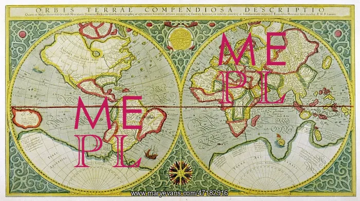  : Mercator - World Map - 1587