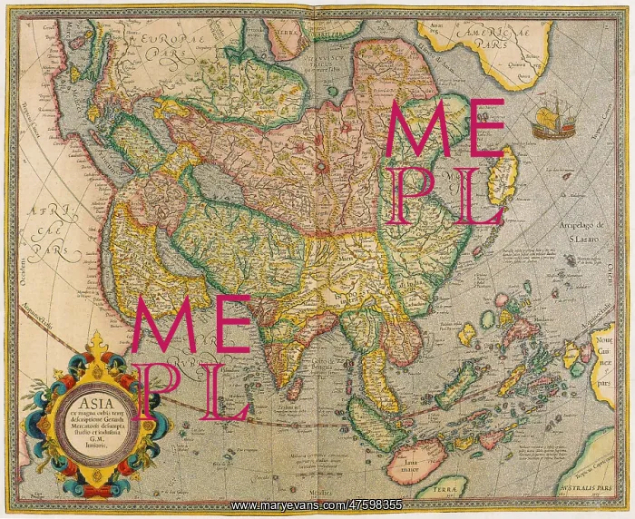 : Mercator's Map of Asia : Mercator's Map of Asia