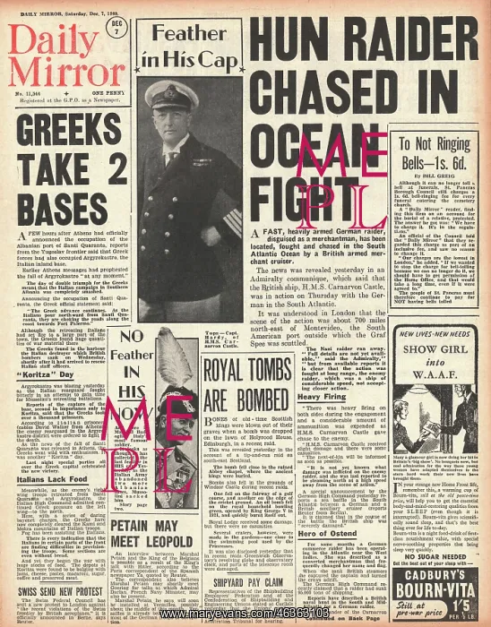 : Merchant Cruiser HMS Carnarvon Castle in action : Merchant Cruiser HMS Carnarvon Castle in action
