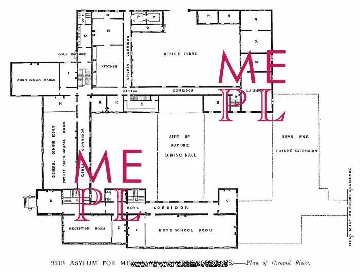 : Merchant Seamen's Orphanage, Snaresbrook - Plan : Merchant Seamen's Orphanage, Snaresbrook - Plan