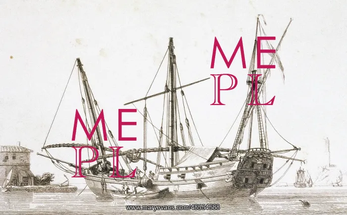  : Merchant ship. 18th century. Engraving