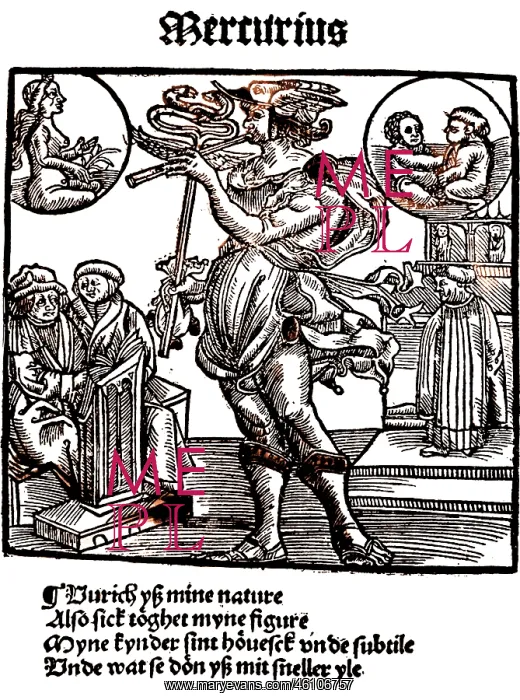 : Mercury, from Eyn nyge Kalender : Mercury, from Eyn nyge Kalender