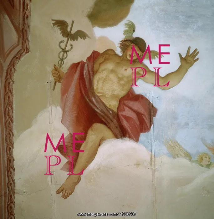 : Mercury, detail of the frescoes : Mercury, detail of the frescoes
