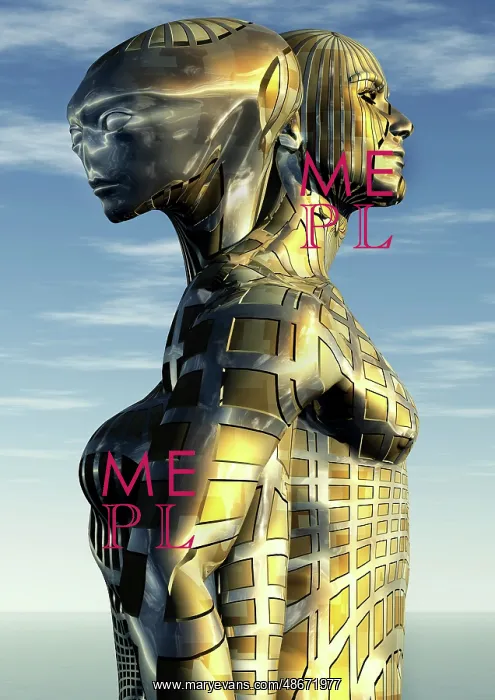 : The merging of alien and humanoid life, creating : The merging of alien and humanoid life, creating