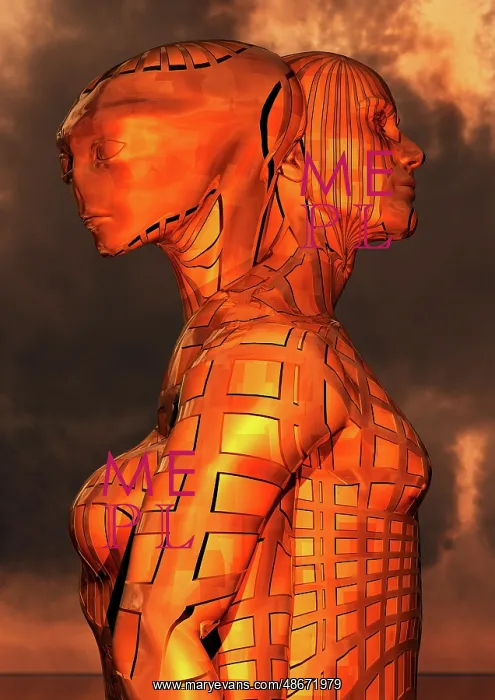 : The merging of alien and humanoid life, creating : The merging of alien and humanoid life, creating