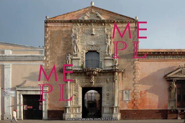 : Merida. View from the front of La Casa de Montejo : Merida. View from the front of La Casa de Montejo