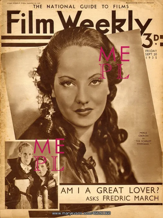 : Merle Oberon in The Scarlet Pimpernel : Merle Oberon in The Scarlet Pimpernel