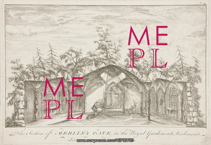 : Merlin's Cave, Richmond Gardens, 1744 : Merlin's Cave, Richmond Gardens, 1744