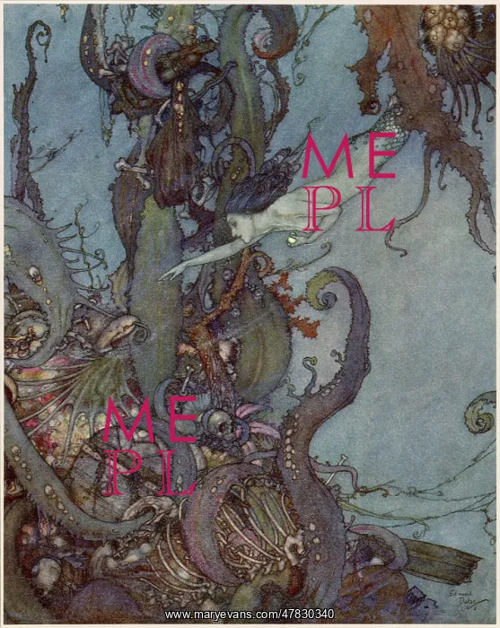 : The Mermaid - Edmund Dulac : The Mermaid - Edmund Dulac