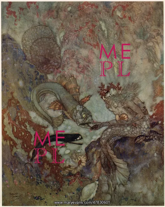 : The Mermaid - Edmund Dulac : The Mermaid - Edmund Dulac