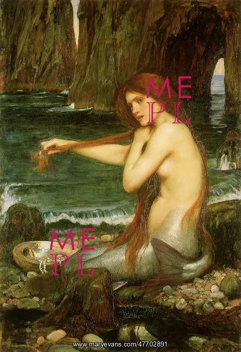 : A Mermaid, by J W Waterhouse : A Mermaid, by J W Waterhouse