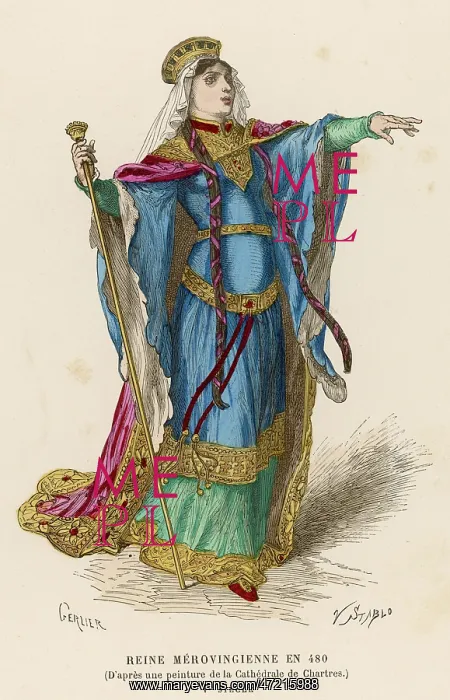 : Merovingian queen, 5th century : Merovingian queen, 5th century